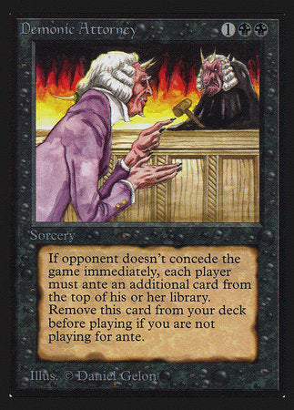 Demonic Attorney (IE) [Intl. Collectors’ Edition] | Cards and Coasters CA