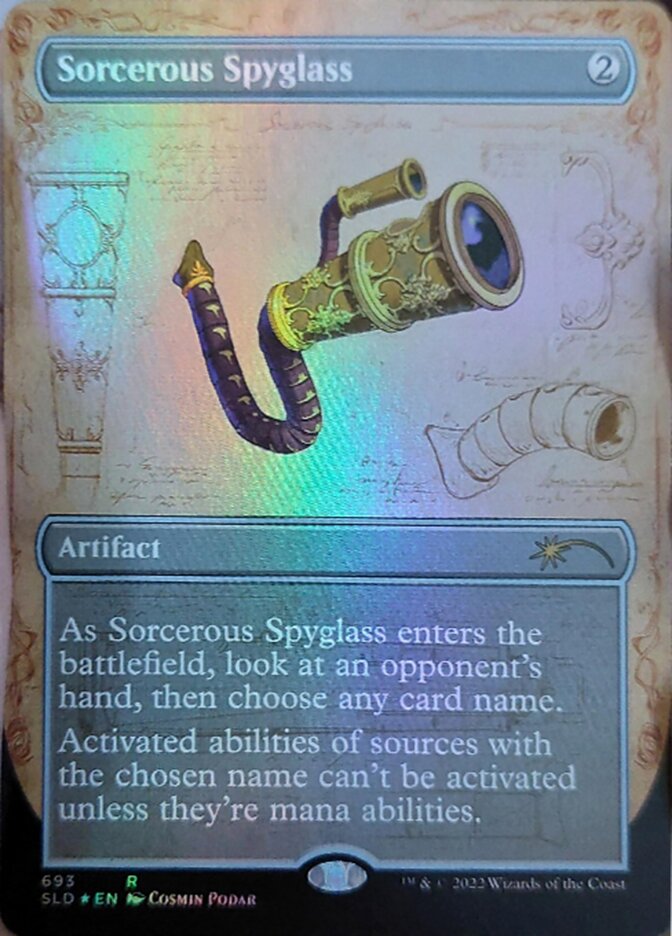 Sorcerous Spyglass (Blueprint) [Secret Lair Drop Promos] | Cards and Coasters CA