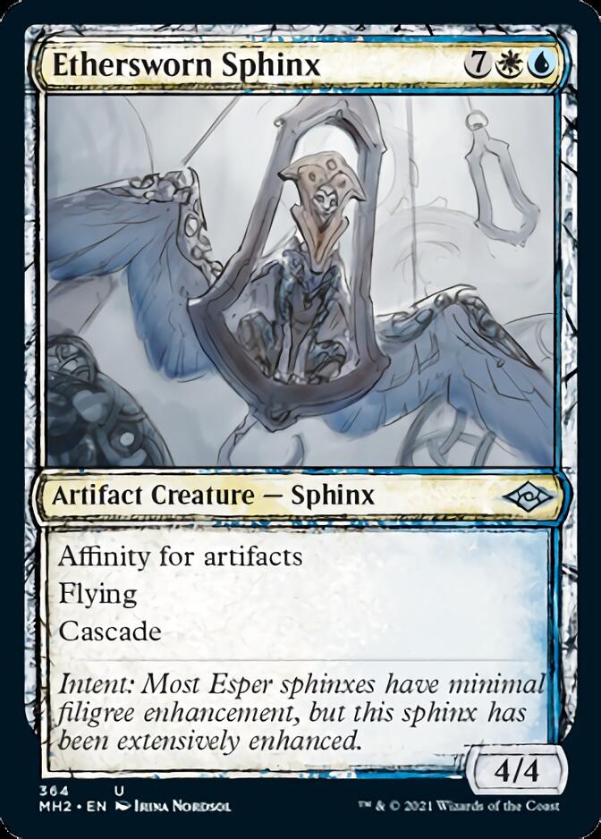 Ethersworn Sphinx (Sketch) [Modern Horizons 2] | Cards and Coasters CA