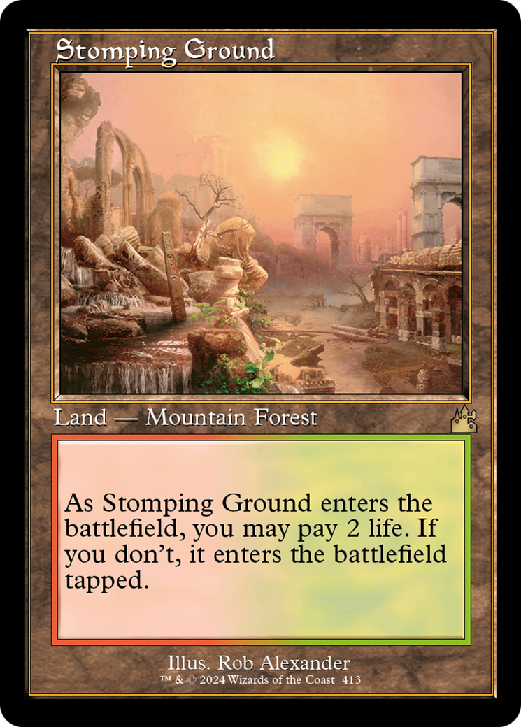 Stomping Ground (Retro) [Ravnica Remastered] | Cards and Coasters CA