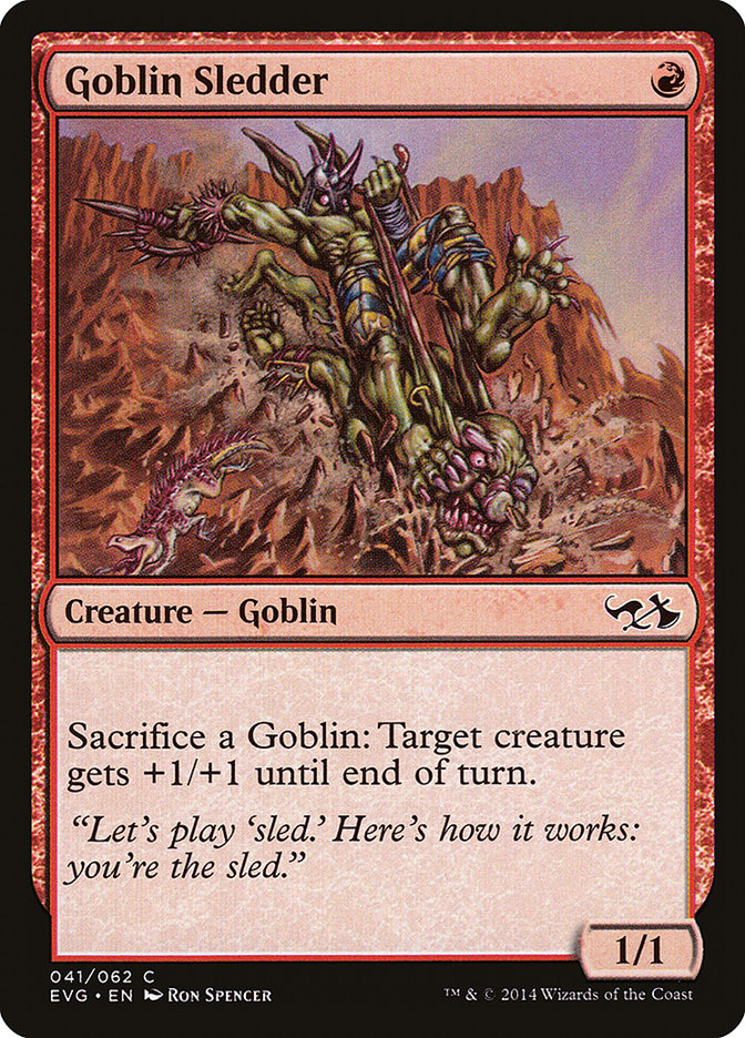 Goblin Sledder (Elves vs. Goblins) [Duel Decks Anthology] | Cards and Coasters CA