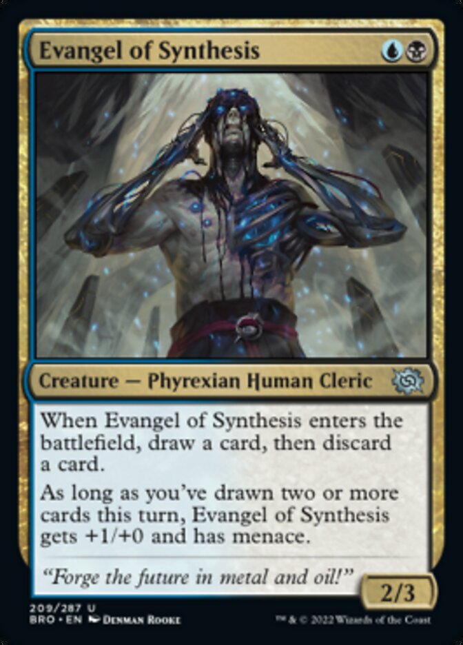 Evangel of Synthesis [The Brothers' War] | Cards and Coasters CA
