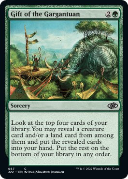 Gift of the Gargantuan [Jumpstart 2022] | Cards and Coasters CA