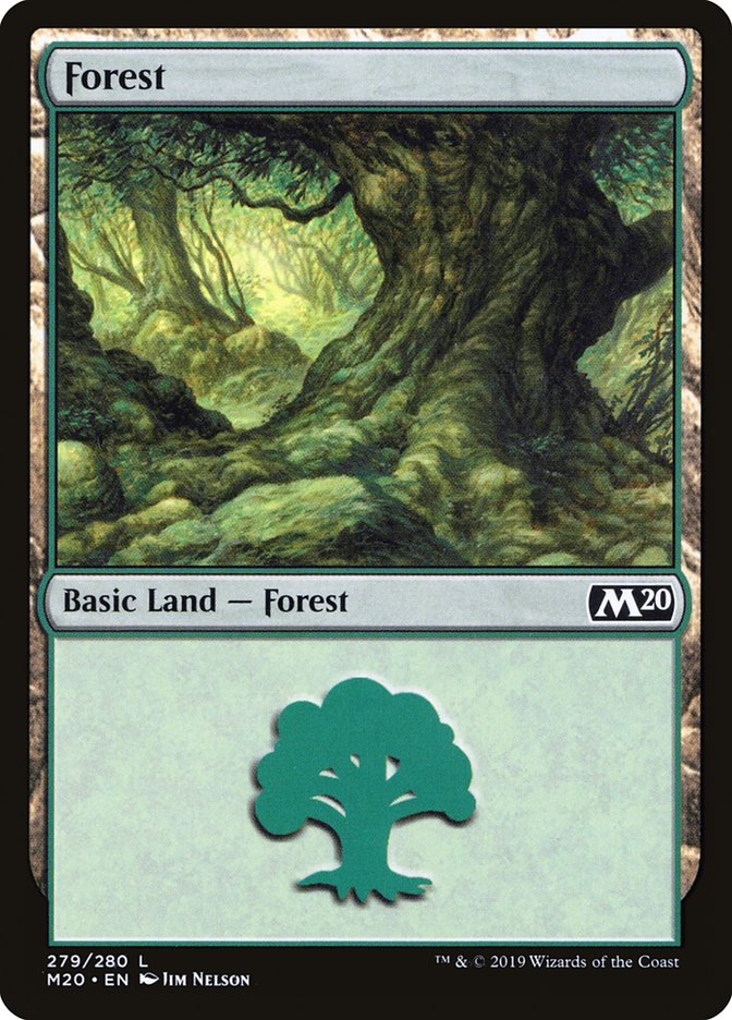 Forest (#279) [Core Set 2020] | Cards and Coasters CA