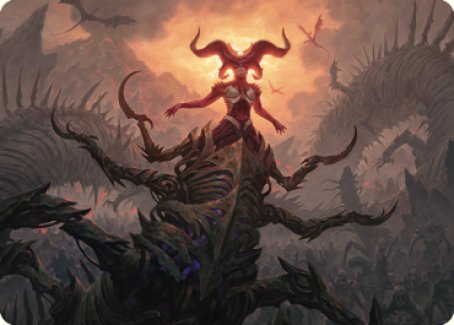 Sheoldred, the Apocalypse Art Card [Dominaria United Art Series] | Cards and Coasters CA