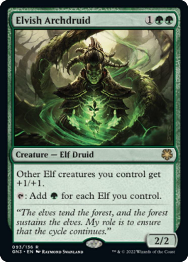 Elvish Archdruid [Game Night: Free-for-All] | Cards and Coasters CA