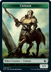 Centaur // Wolf Double-sided Token [Innistrad: Midnight Hunt Commander] | Cards and Coasters CA