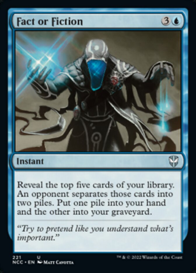 Fact or Fiction [Streets of New Capenna Commander] | Cards and Coasters CA