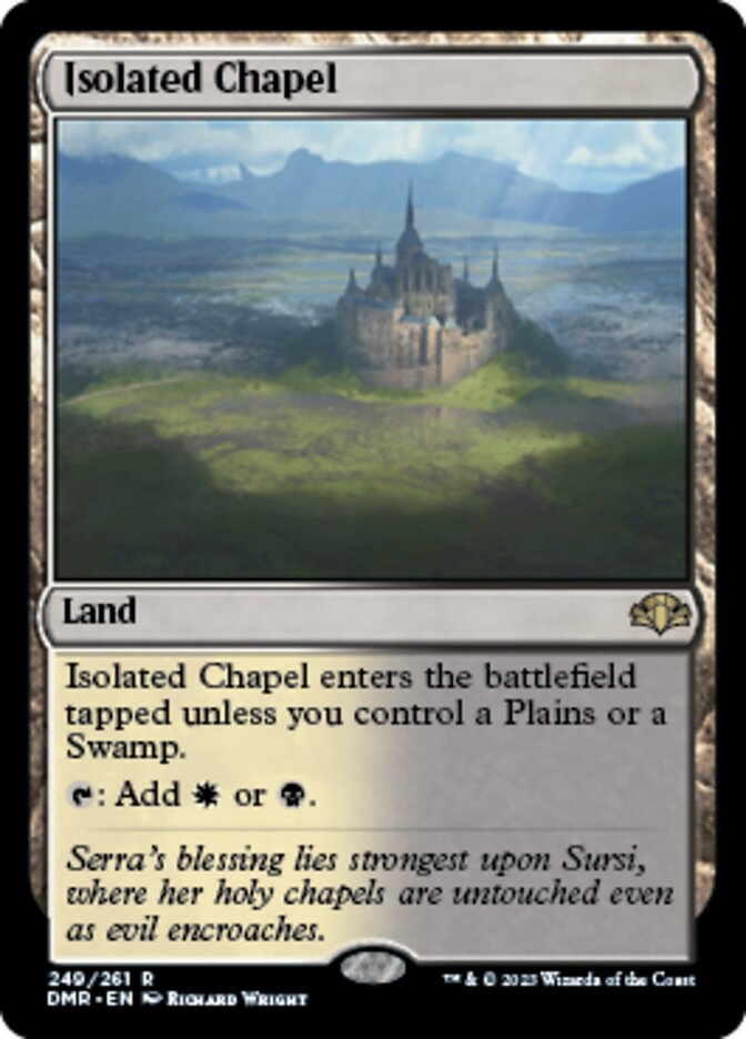 Isolated Chapel [Dominaria Remastered] | Cards and Coasters CA