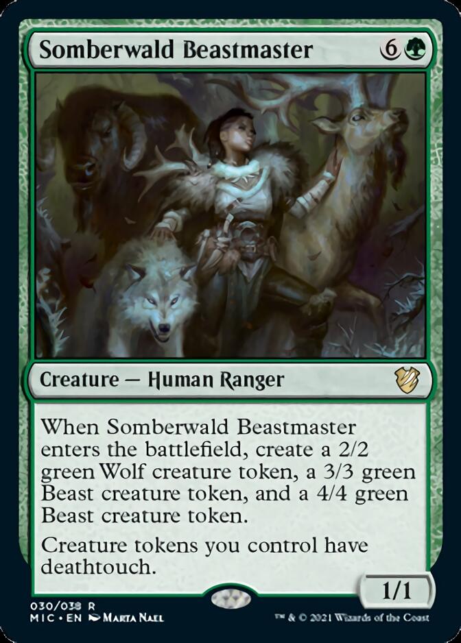 Somberwald Beastmaster [Innistrad: Midnight Hunt Commander] | Cards and Coasters CA