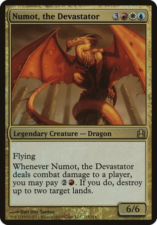 Numot, the Devastator (Oversized) [Commander 2011 Oversized] | Cards and Coasters CA