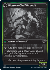 Weaver of Blossoms // Blossom-Clad Werewolf [Innistrad: Double Feature] | Cards and Coasters CA
