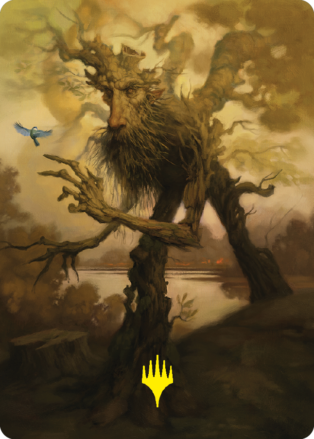 Treefolk Token Art Card (Gold-Stamped Signature) [The Lord of the Rings: Tales of Middle-earth Art Series] | Cards and Coasters CA