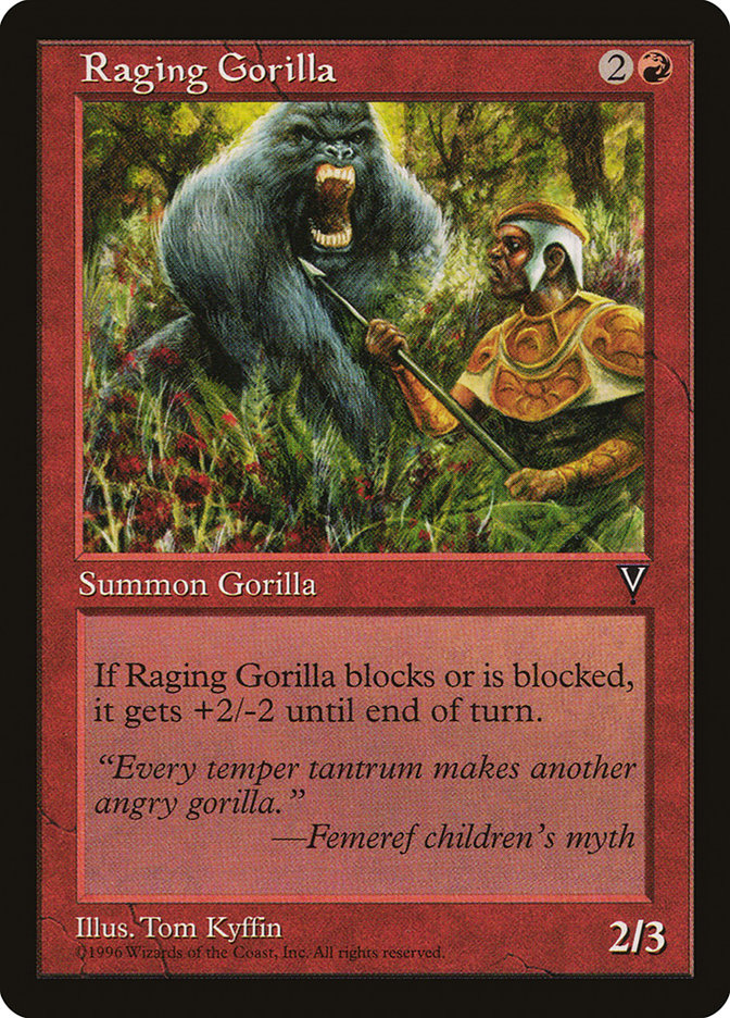 Raging Gorilla [Visions] | Cards and Coasters CA