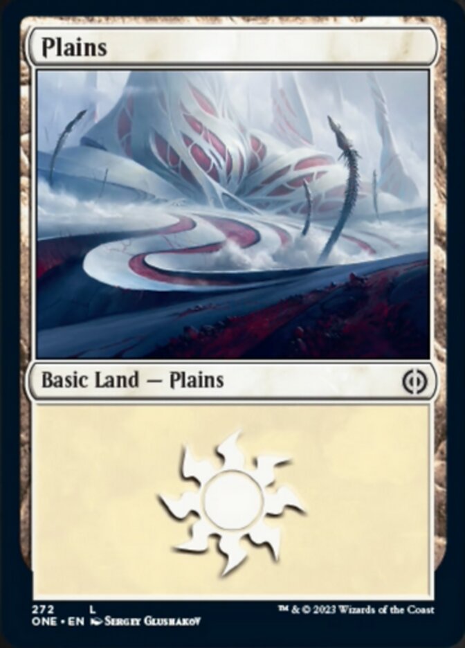 Plains (272) [Phyrexia: All Will Be One] | Cards and Coasters CA