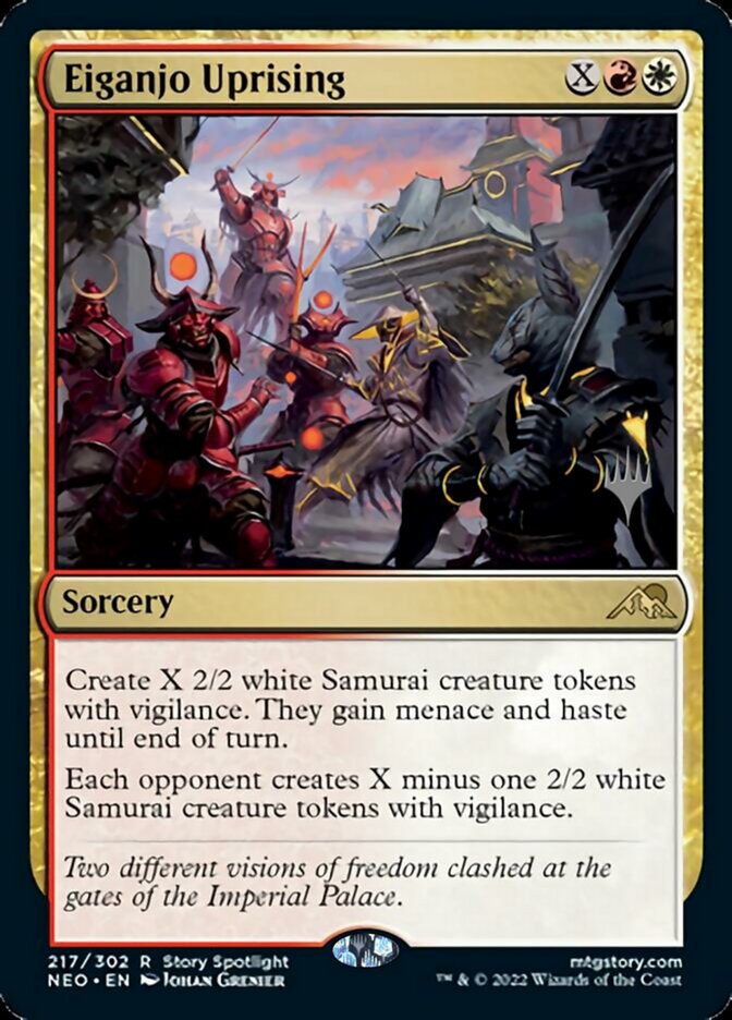 Eiganjo Uprising (Promo Pack) [Kamigawa: Neon Dynasty Promos] | Cards and Coasters CA