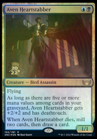 Aven Heartstabber [Streets of New Capenna Prerelease Promos] | Cards and Coasters CA