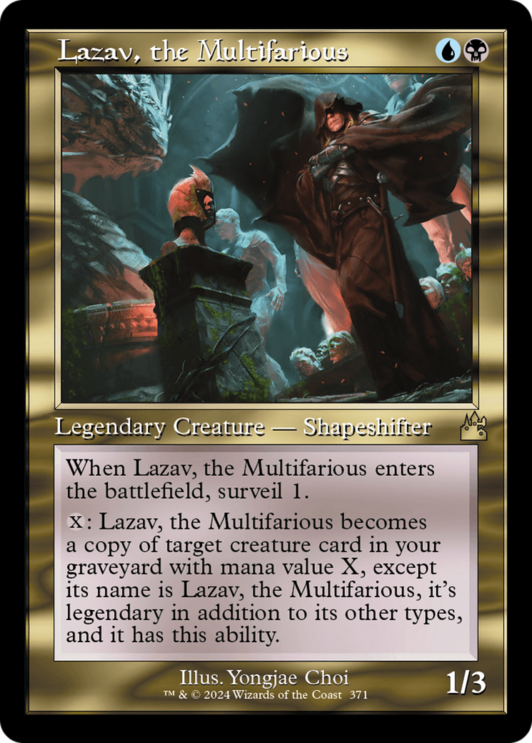 Lazav, the Multifarious (Retro Frame) [Ravnica Remastered] | Cards and Coasters CA