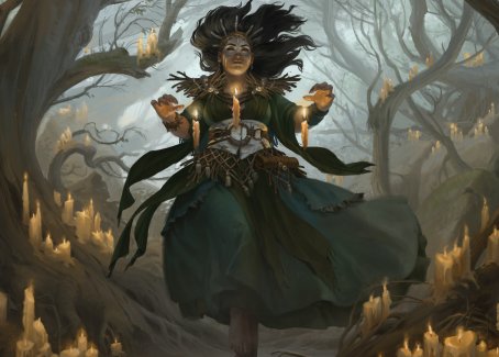 Candlegrove Witch 1 Art Card [Innistrad: Midnight Hunt Art Series] | Cards and Coasters CA