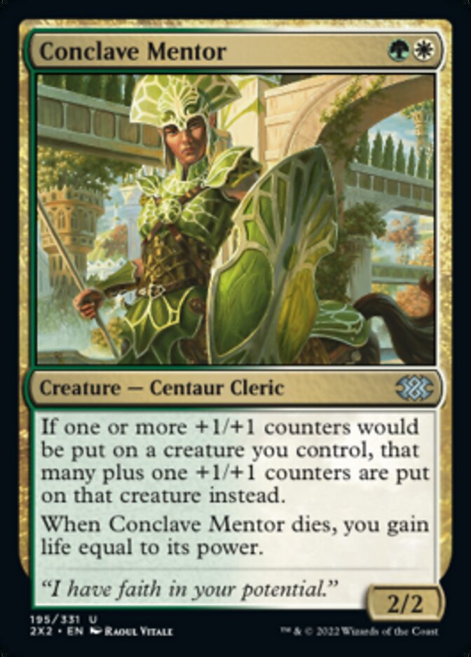Conclave Mentor [Double Masters 2022] | Cards and Coasters CA