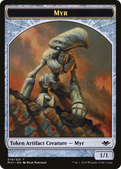 Myr // Thopter Double-Sided Token [Phyrexia: All Will Be One Commander Tokens] | Cards and Coasters CA