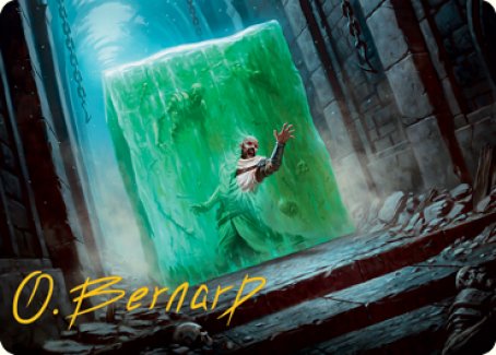 Gelatinous Cube Art Card (Gold-Stamped Signature) [Dungeons & Dragons: Adventures in the Forgotten Realms Art Series] | Cards and Coasters CA