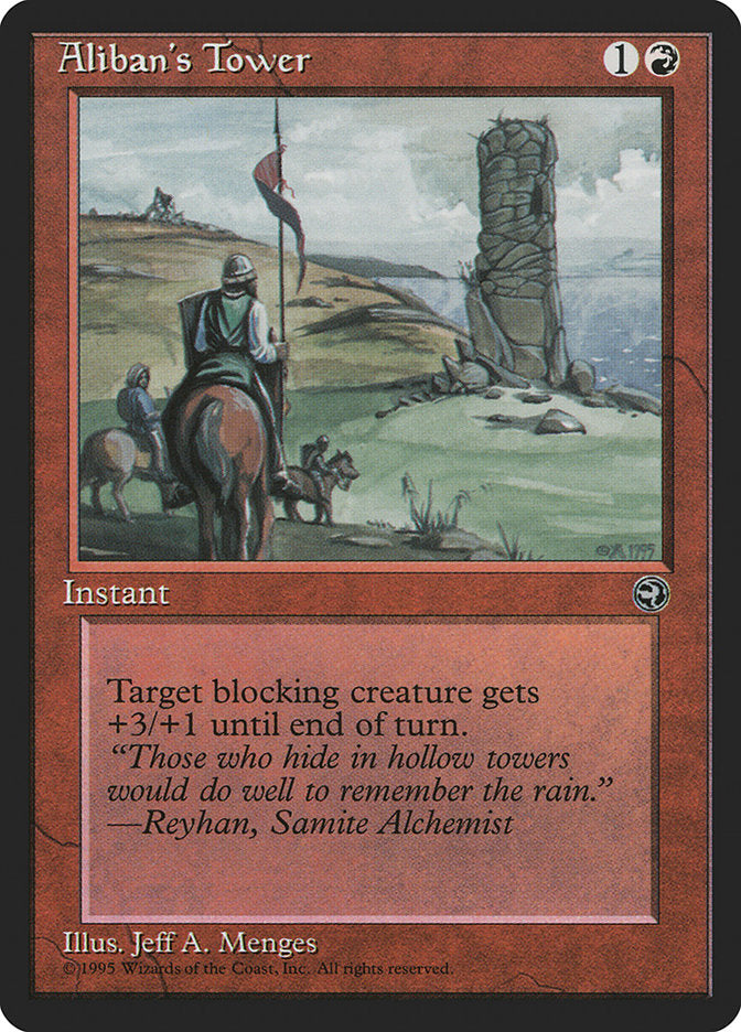 Aliban's Tower (Reyhan Flavor Text) [Homelands] | Cards and Coasters CA