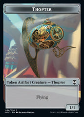 Thopter // Treasure (013) Double-sided Token [Streets of New Capenna Commander Tokens] | Cards and Coasters CA