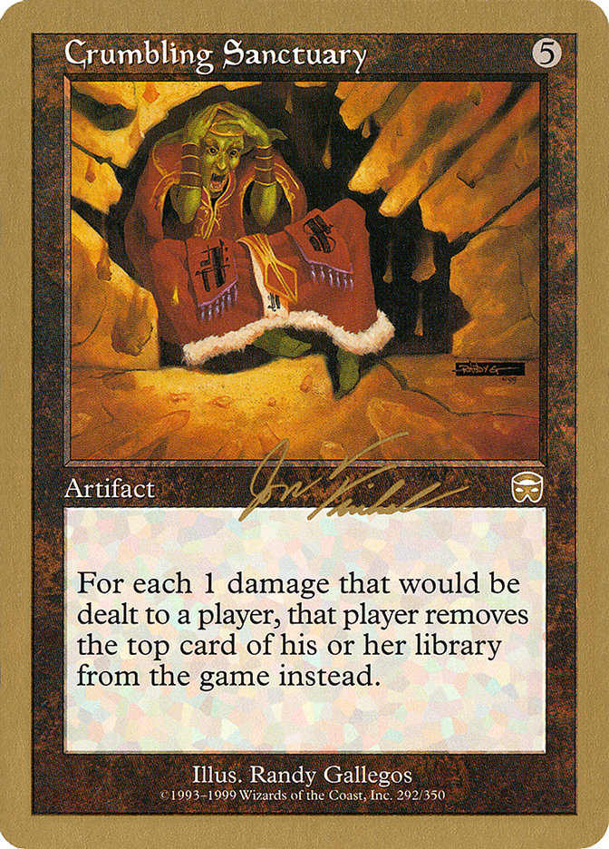 Crumbling Sanctuary (Jon Finkel) [World Championship Decks 2000] | Cards and Coasters CA