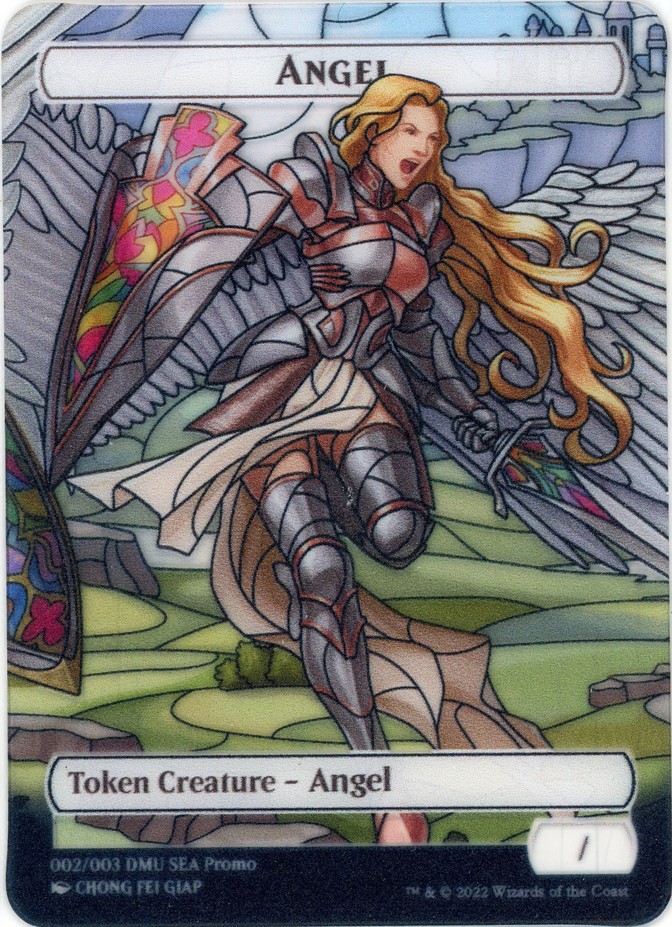 Angel Token (SEA Exclusive) [Dominaria United Tokens] | Cards and Coasters CA