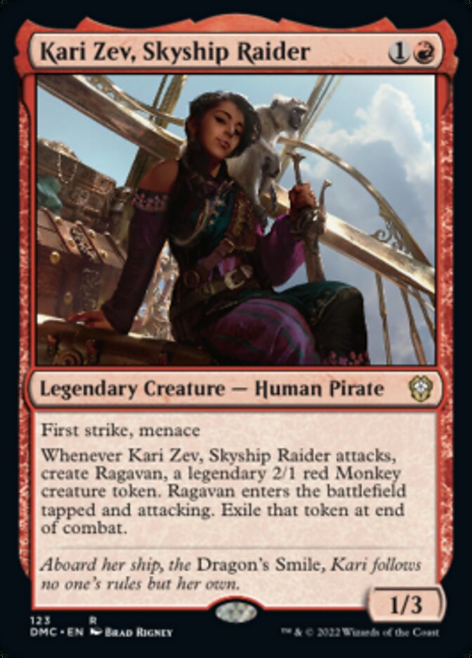 Kari Zev, Skyship Raider [Dominaria United Commander] | Cards and Coasters CA