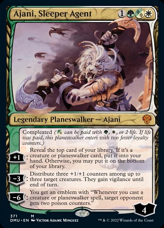 Ajani, Sleeper Agent (Showcase) [Dominaria United] | Cards and Coasters CA