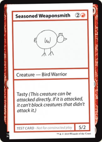 Seasoned Weaponsmith (2021 Edition) [Mystery Booster Playtest Cards] | Cards and Coasters CA