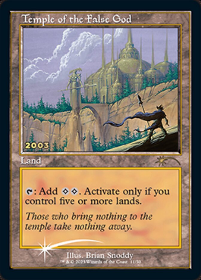 Temple of the False God [30th Anniversary Promos] | Cards and Coasters CA