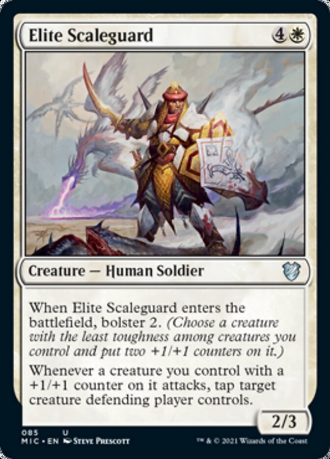 Elite Scaleguard [Innistrad: Midnight Hunt Commander] | Cards and Coasters CA