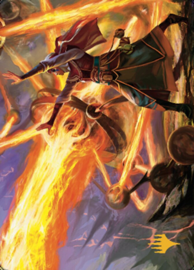 Ghitu Amplifier Art Card (Gold-Stamped Signature) [Dominaria United Art Series] | Cards and Coasters CA