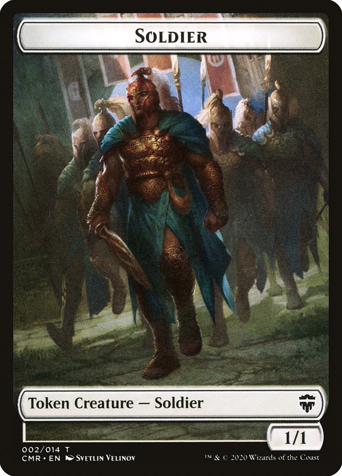 Rock // Soldier Token [Commander Legends Tokens] | Cards and Coasters CA