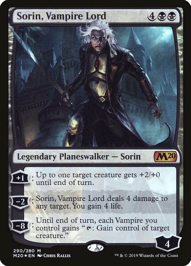 Sorin, Vampire Lord [Core Set 2020] | Cards and Coasters CA