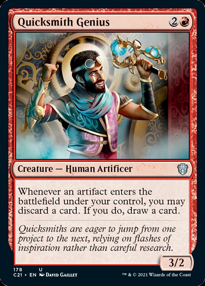 Quicksmith Genius [Commander 2021] | Cards and Coasters CA