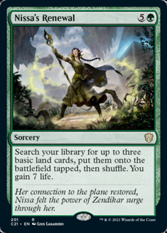 Nissa's Renewal [Commander 2021] | Cards and Coasters CA