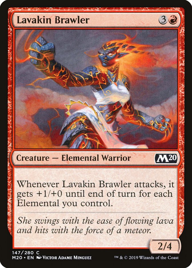 Lavakin Brawler [Core Set 2020] | Cards and Coasters CA