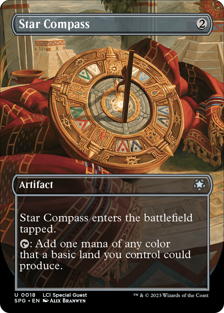 Star Compass (Borderless) [The Lost Caverns of Ixalan Special Guests] | Cards and Coasters CA