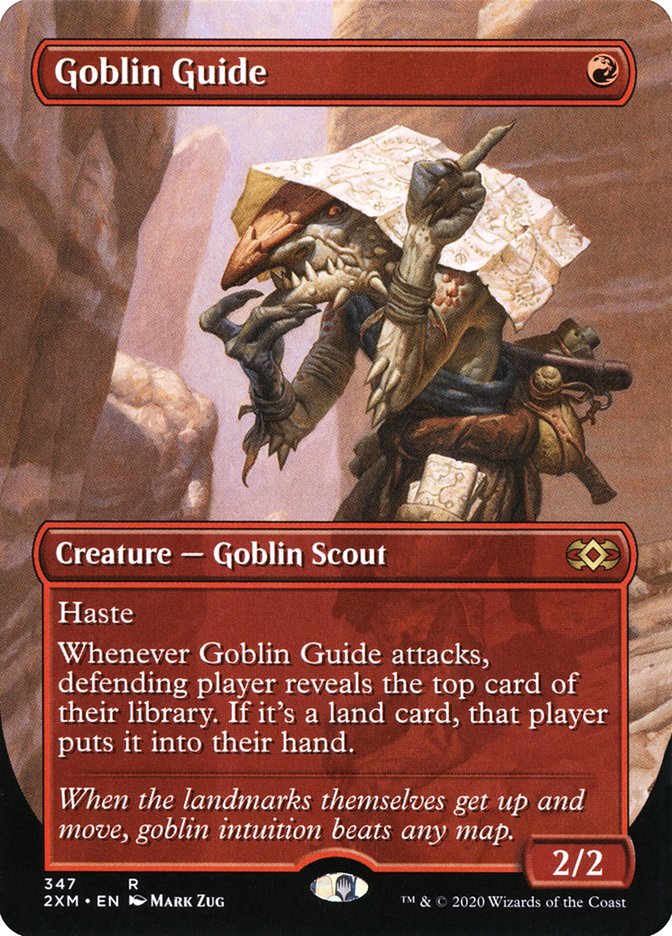 Goblin Guide (Borderless) [Double Masters] | Cards and Coasters CA