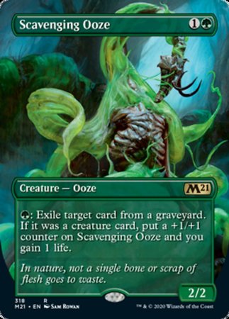 Scavenging Ooze (Alternate Art) [Core Set 2021] | Cards and Coasters CA