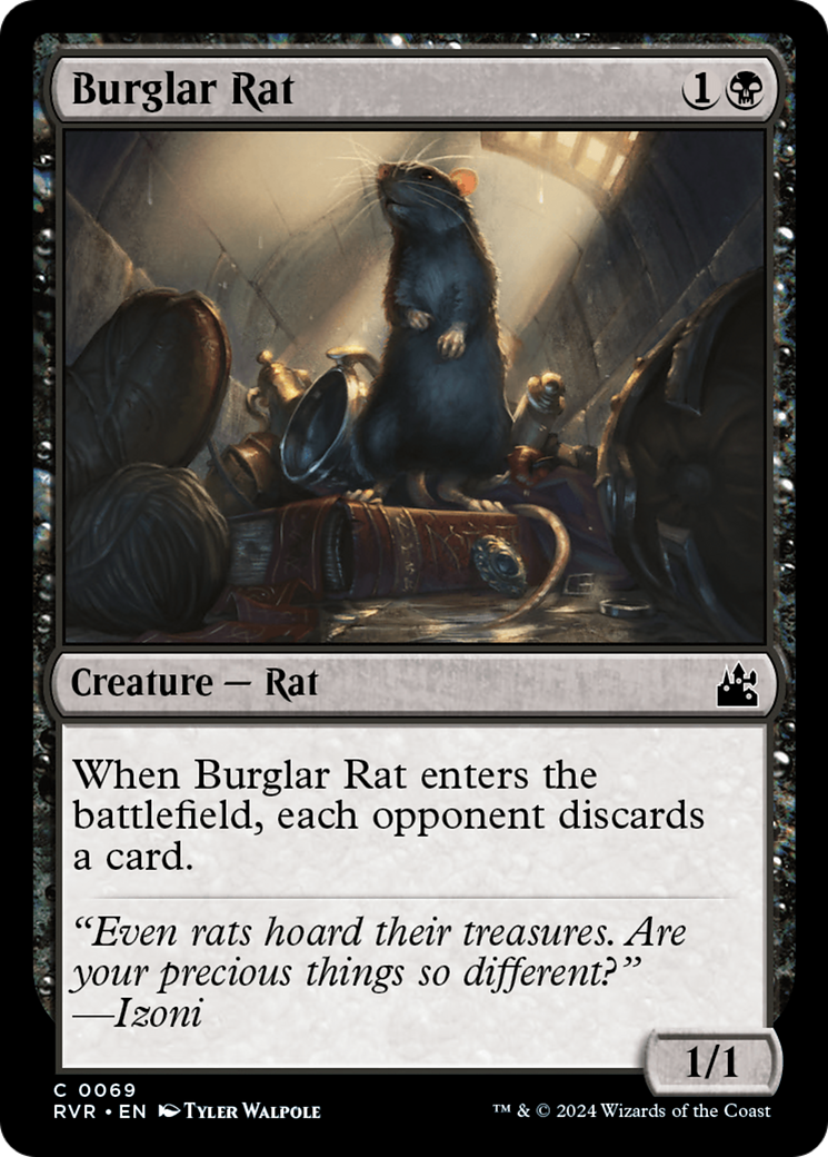 Burglar Rat [Ravnica Remastered] | Cards and Coasters CA