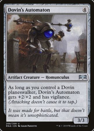 Dovin's Automaton [Ravnica Allegiance] | Cards and Coasters CA