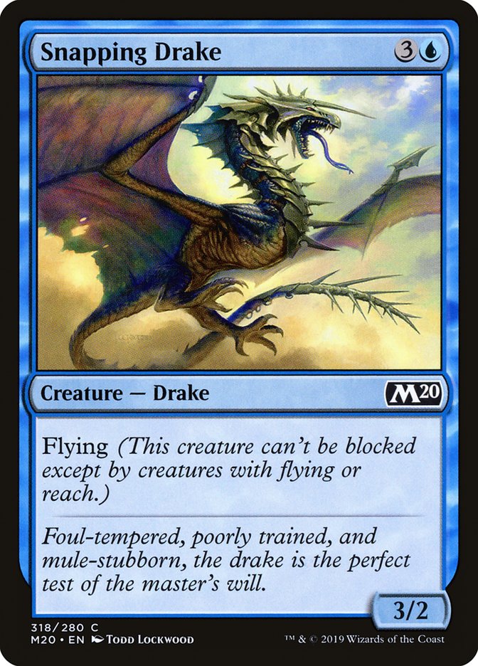 Snapping Drake [Core Set 2020] | Cards and Coasters CA
