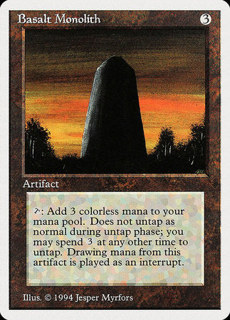 Basalt Monolith [Summer Magic / Edgar] | Cards and Coasters CA