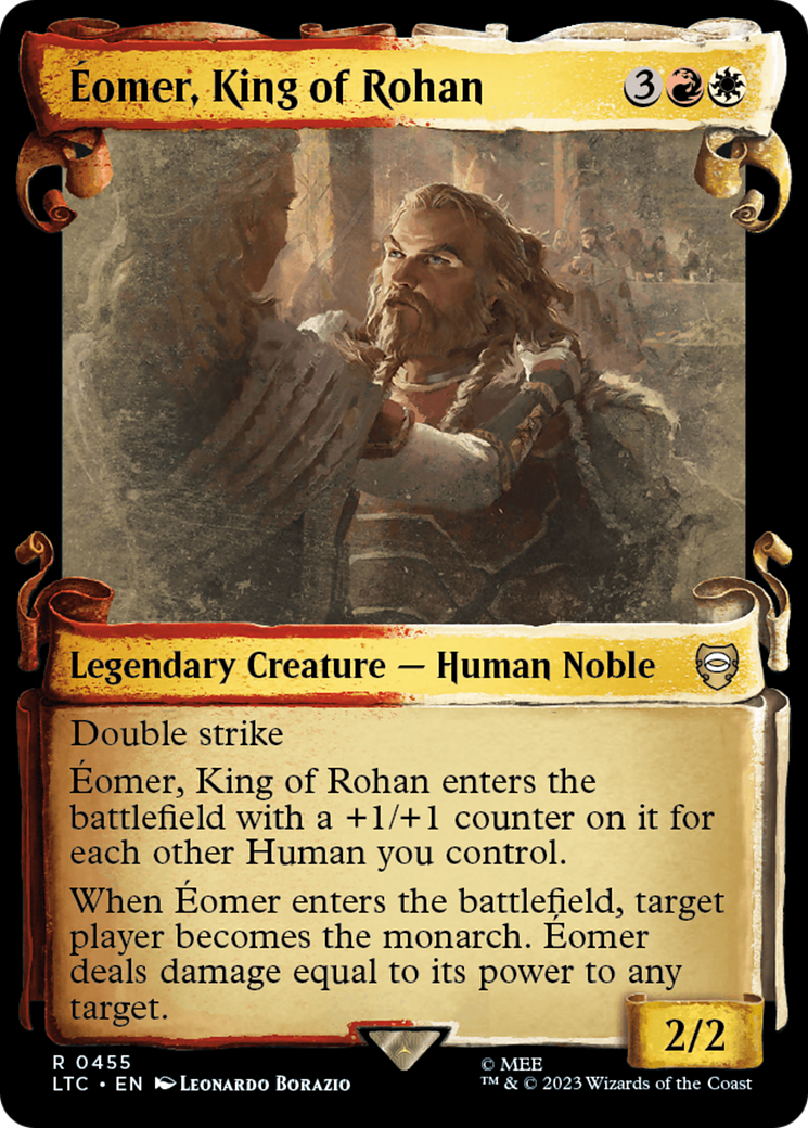 Eomer, King of Rohan [The Lord of the Rings: Tales of Middle-Earth Commander Showcase Scrolls] | Cards and Coasters CA