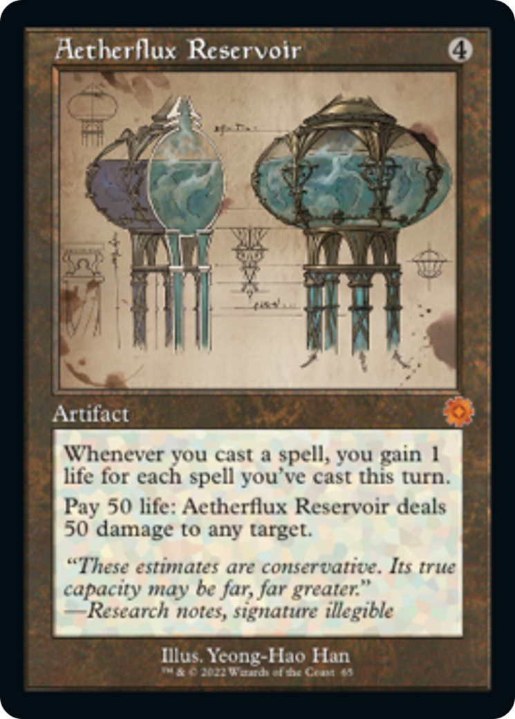 Aetherflux Reservoir (Retro Schematic) [The Brothers' War Retro Artifacts] | Cards and Coasters CA